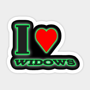 Love Widows Sticker